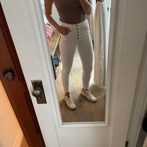 J Brand White Skinnies - 25